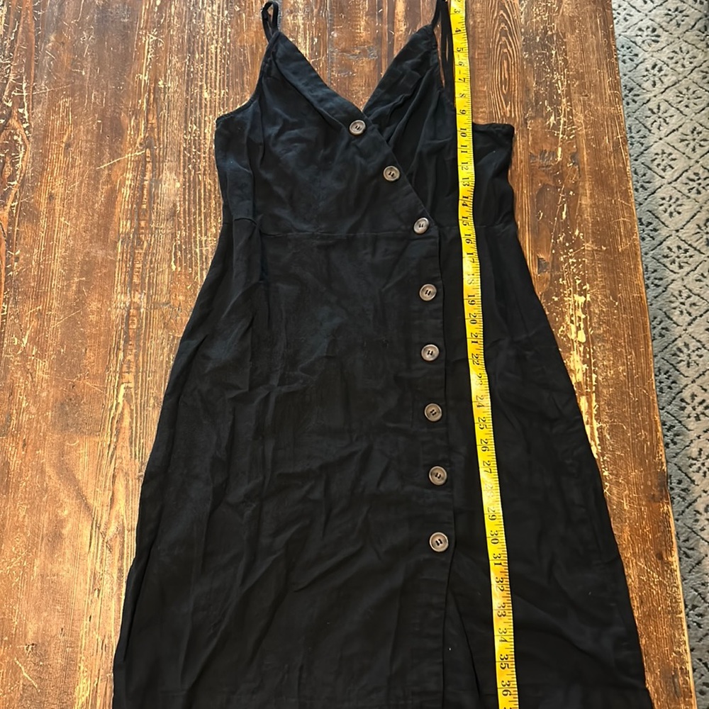 Linen Blend Button Down Dress